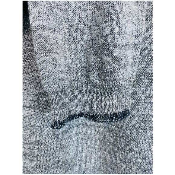 Joie Tambrel Asymmetrical Hem Sweater Silver M - Picture 4 of 13